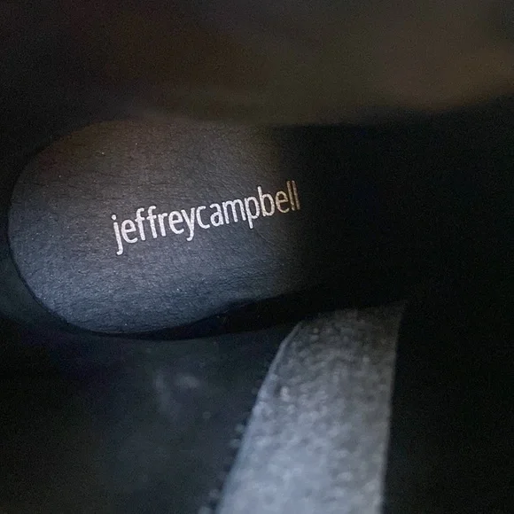 NEW Jeffrey Campbell Finite denim block heel booties 6 - Picture 11 of 14